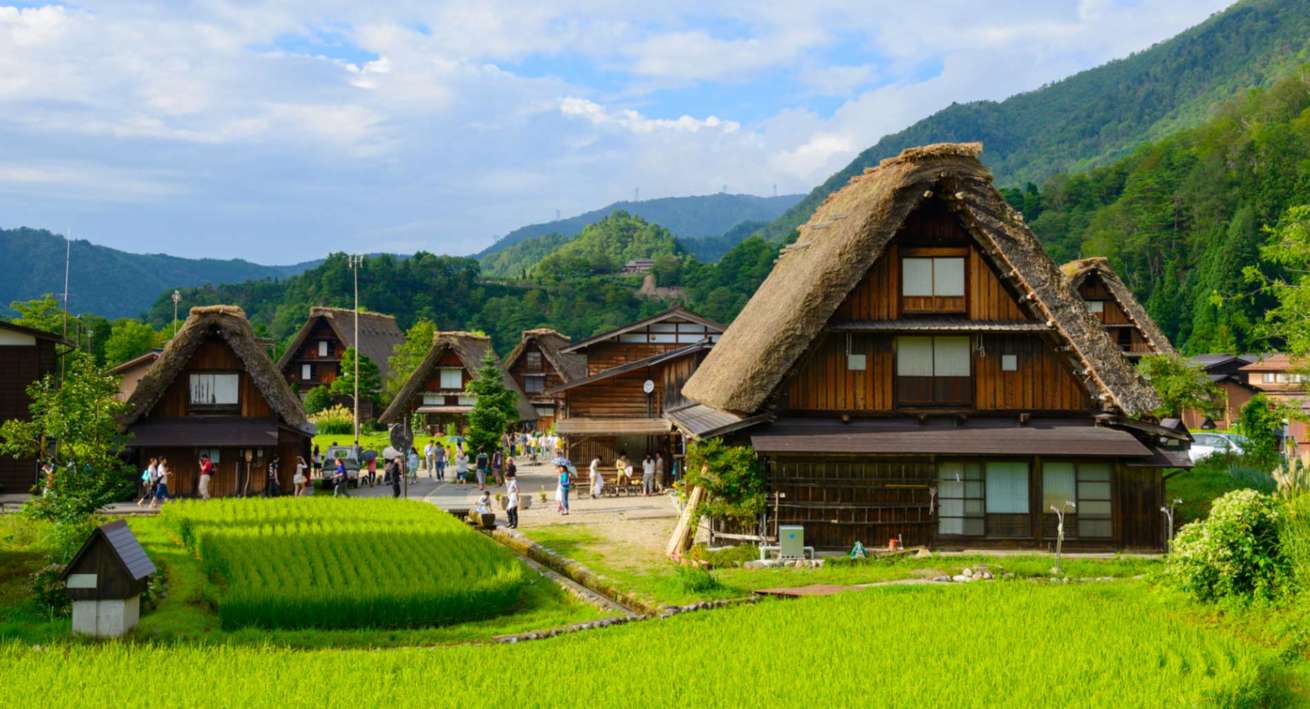 Case tipiche villaggio di Shirakawago