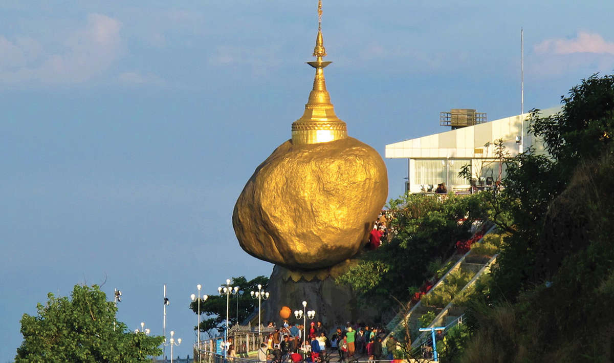 roccia d'oro Myanmar