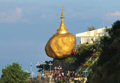 roccia d'oro Myanmar