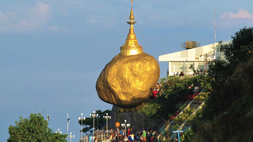 roccia d'oro Myanmar