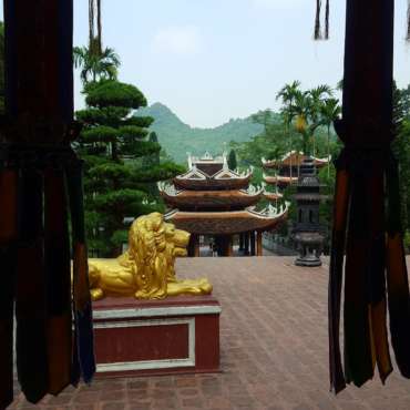 tempio dei monaci sulla montagna dei profumi