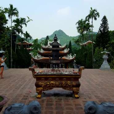 tempio dei monaci sulla montagna dei profumi